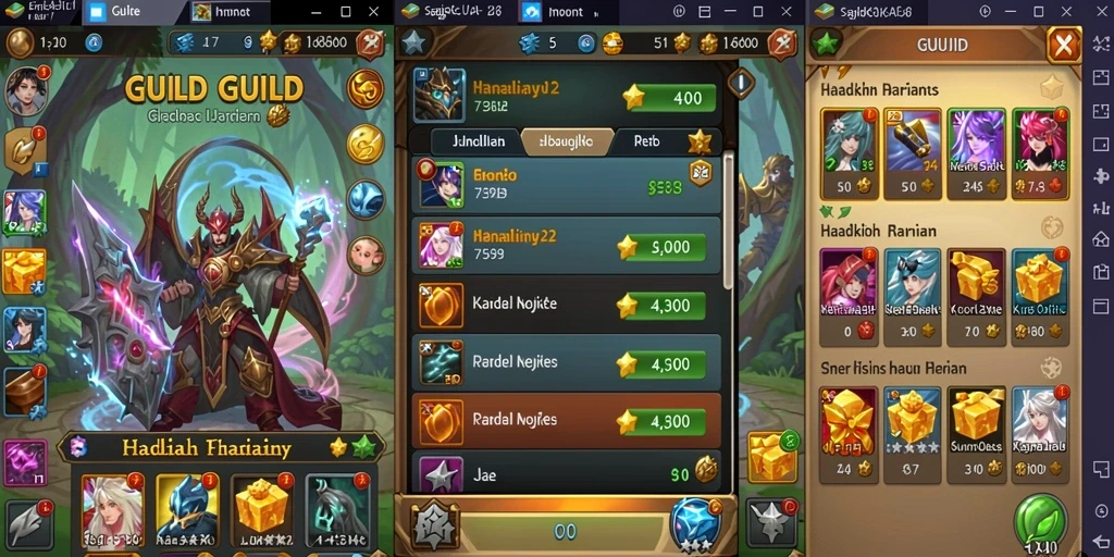 Screenshot 1 menampilkan tampilan antarmuka permainan yang menarik.