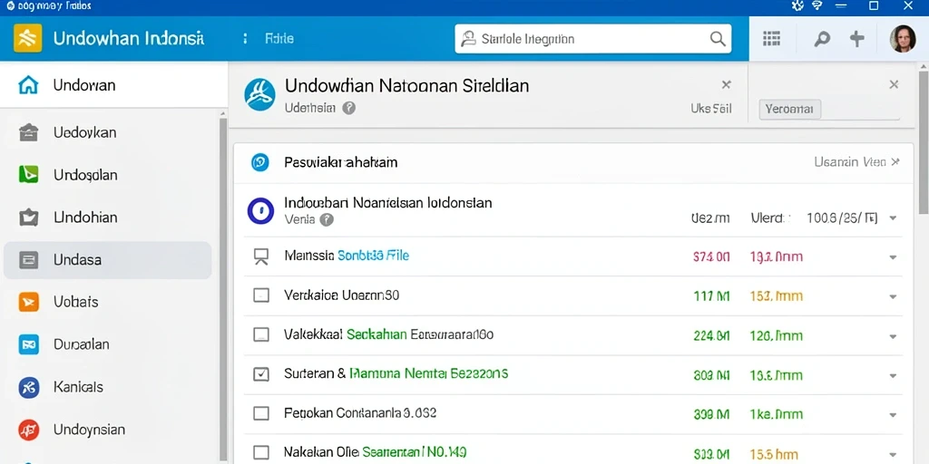 Tampilan antarmuka yang user-friendly.