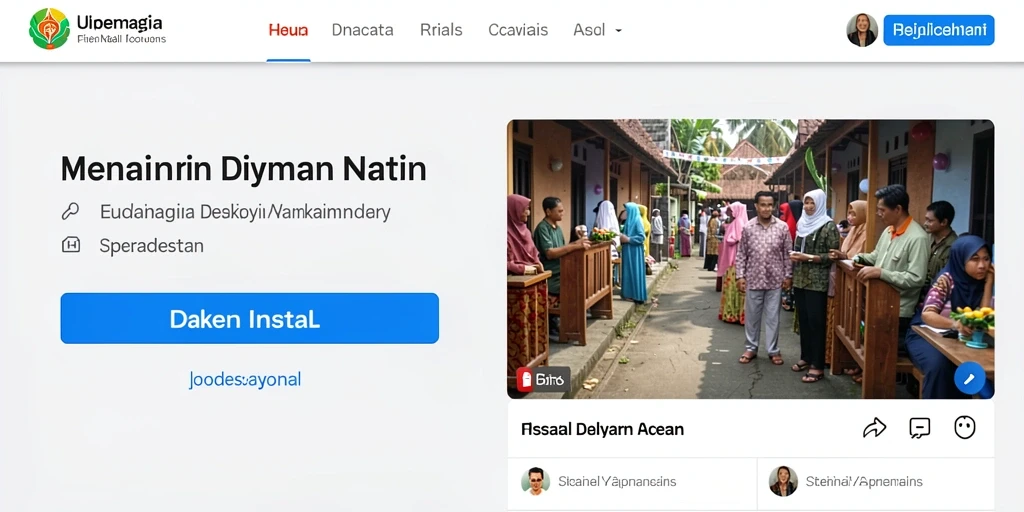 Tampilan awal yang menarik dengan berbagai karakter.