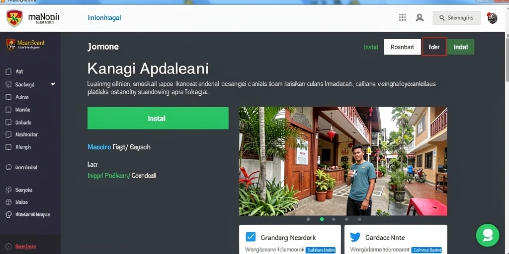 Tampilan antarmuka yang modern dan menarik.