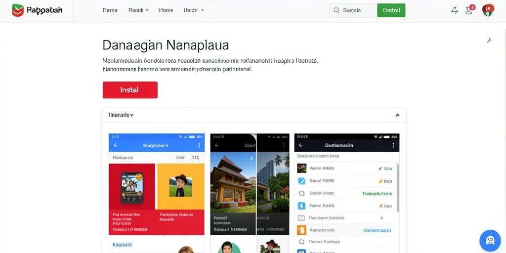 Tampilan menu utama yang menarik dan mudah dinavigasi.